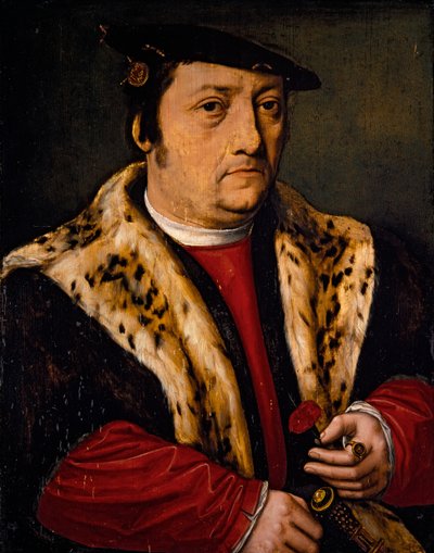 ピンクの男の肖像 作： Ambrosius Benson