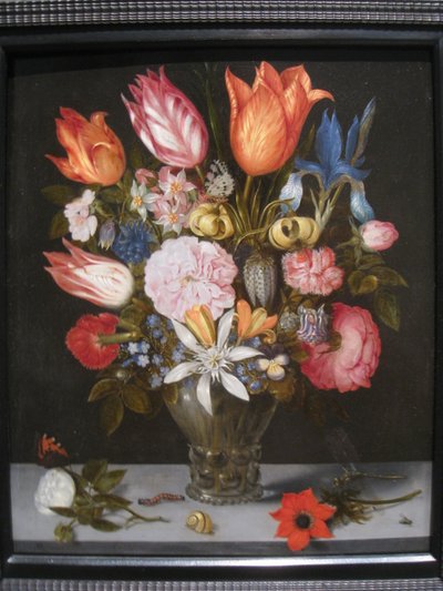 グラスの中の花 作： アンブロシウス・ボシャール