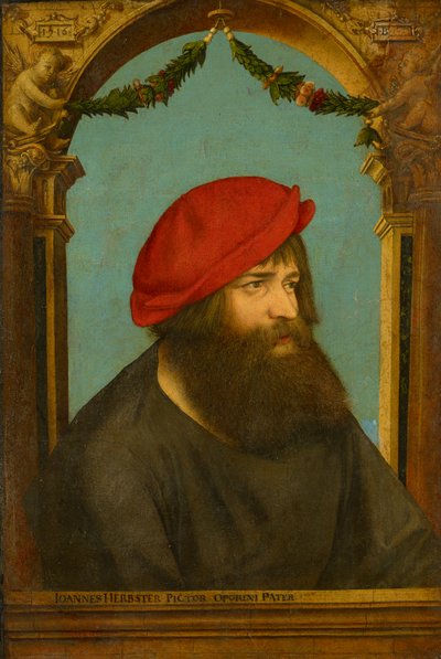 ハンス・ハーブスト（ハーブスター）の肖像 作： Ambrosius Holbein