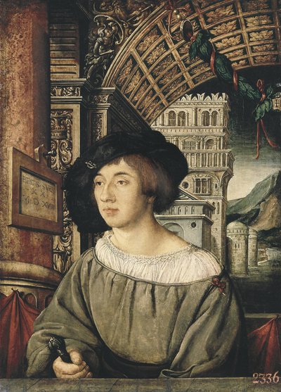 ある青年の肖像 作： Ambrosius Holbein