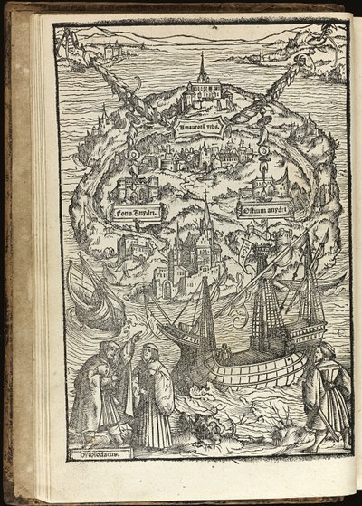 トーマス・モアのユートピア、1518年 作： Ambrosius Holbein