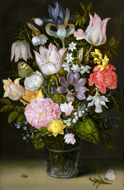 花のある静物（銅に油彩） 作： Ambrosius the Elder Bosschaert