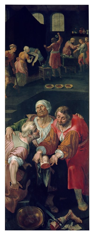 聖コスマスとダミアンの愛（パネルに油彩） 作： Ambrosius the Elder Francken or Franck