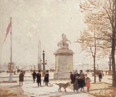 シャンゼリゼの秋 作： Amédée Julien Marcel Clément