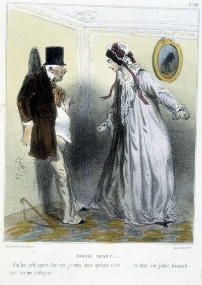 シャム作「マドレーヌ」のCrrré chien（1870-1880年頃）。 作： Amédée de Noé
