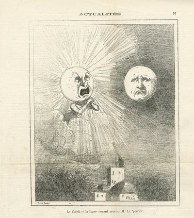 Le Charivari』に掲載されたCham（1819-1879）のイラスト 作： Amédée de Noé