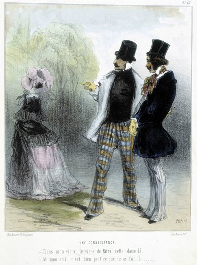 知人 - シャム作「マドレーヌ」にて、1870-1880年頃。 作： Amédée de Noé