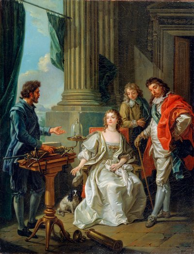 空気圧実験、1777 作： Charles Amedee Philippe van Loo