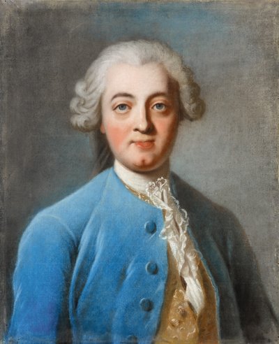 クロード・アドリアン・ヘルベティウスの肖像1715-1771 作： Charles Amedee Philippe van Loo