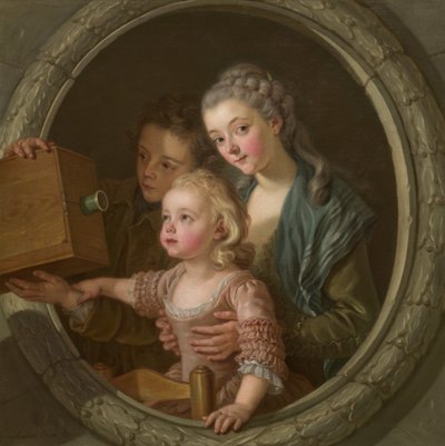 カメラ・オブスクラ、1764年。 作： Amédée van Loo