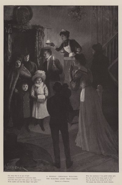 現代のクリスマスへようこそ、失敗した電灯 作： Amedee Forestier