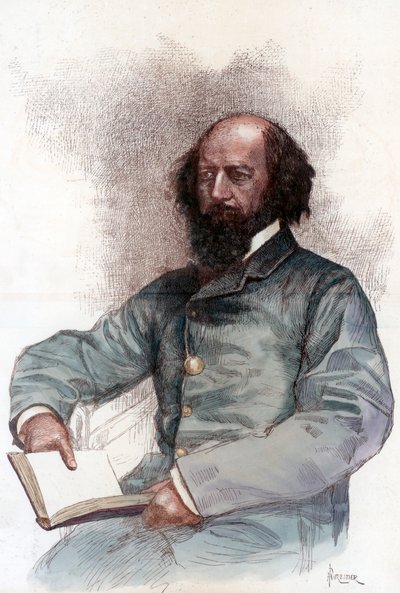 アルフレッド卿テニーソン1809-1892年、英国の詩人、1884年。 作： Amedee Forestier