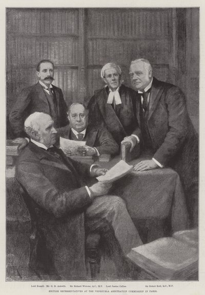 パリのベネズエラ仲裁委員会のイギリス代表 作： Amedee Forestier