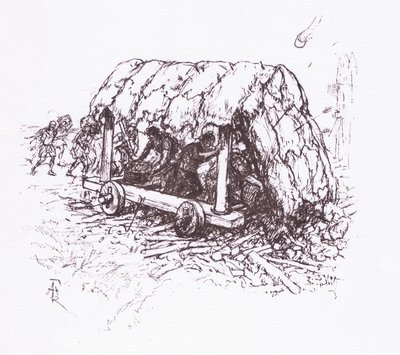 ローマの兵士、1928年からのイラスト、フィールドマシン、亀 作： Amedee Forestier