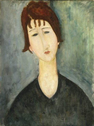 女性、1917-20 作： Amedeo Modigliani