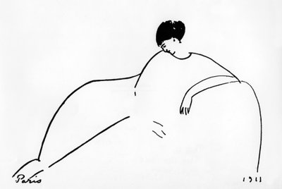 アンナ・アフマートヴァ (1889-1967) ロシアの詩人 作： Amedeo Modigliani