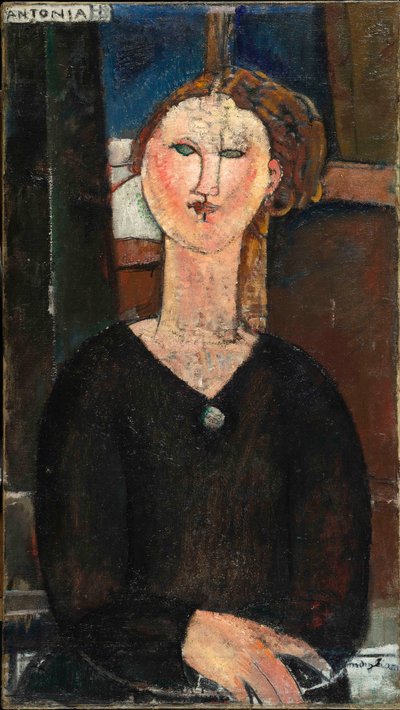 アントニア、1915年。 作： Amedeo Modigliani