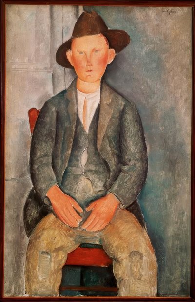 農民の少年 作： Amedeo Modigliani