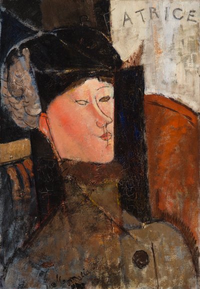 ベアトリス（ベアトリス・ヘイスティングスの肖像） 作： Amedeo Modigliani