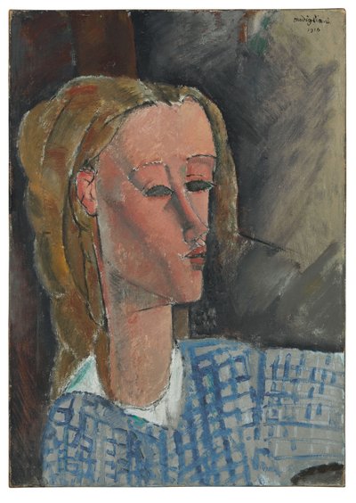 ベアトリス・ヘイスティングス、1916 作： Amedeo Modigliani