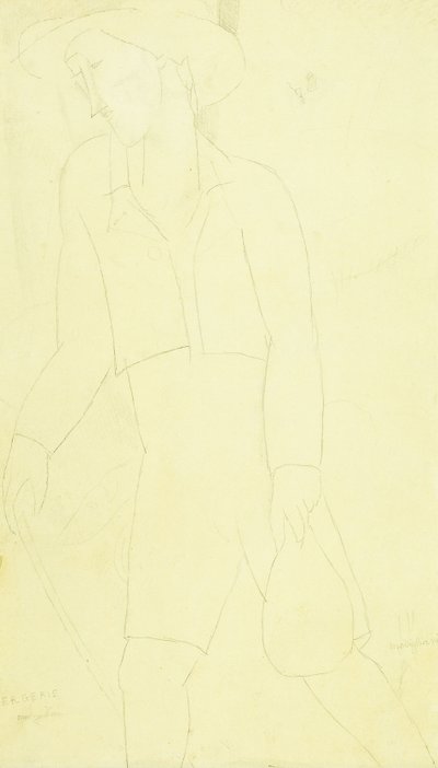 羊飼い、1915-16 作： Amedeo Modigliani