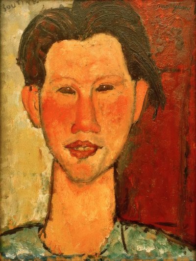 Chaim Soutineの肖像 作： Amedeo Modigliani