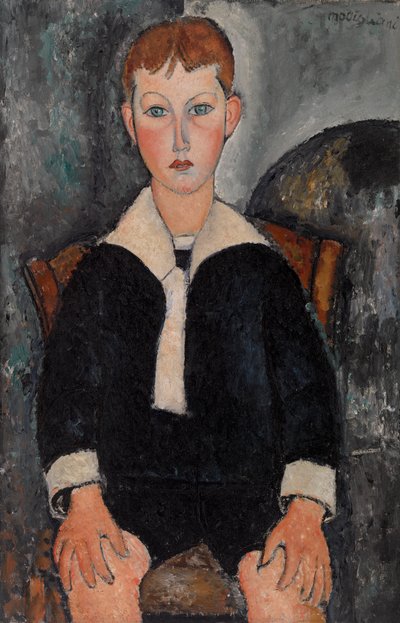 セーラー服の男の子 作： Amedeo Modigliani
