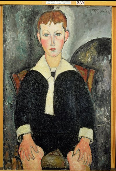 セーラー服の少年 作： Amedeo Modigliani