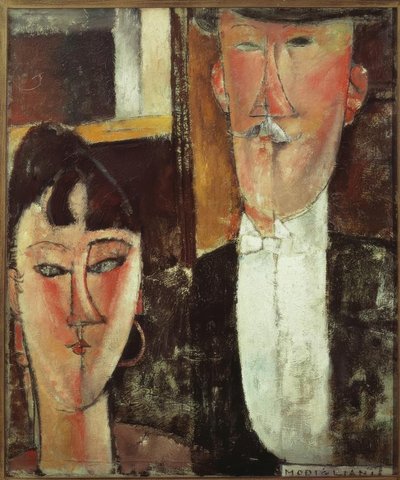 新郎新婦 作： Amedeo Modigliani