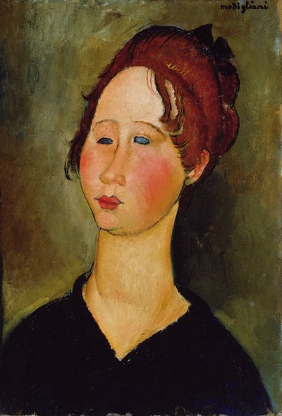 ブルゴーニュ女性、1918年 作： Amedeo Modigliani
