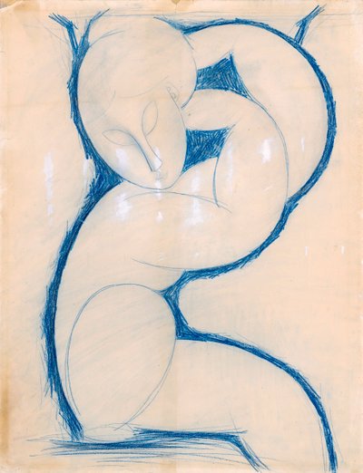 キャリヤード、1913-1915 作： Amedeo Modigliani