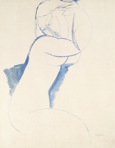 カリアチド、1913年頃 作： Amedeo Modigliani