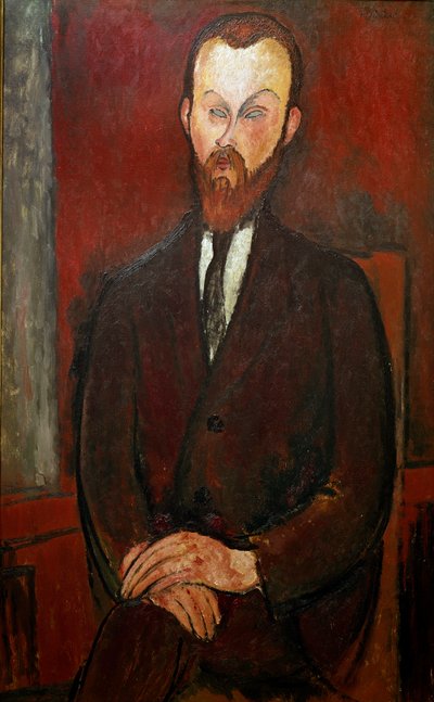 ヴィエルホルスキ伯爵。アメディオ・モディリアーニの絵画 作： Amedeo Modigliani