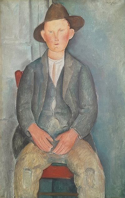 小さな農家。 1918年頃 作： Amedeo Modigliani