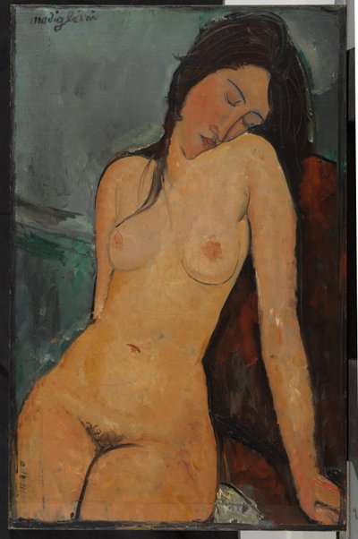 女性ヌード、1916年頃（キャンバスに油彩） 作： Amedeo Modigliani