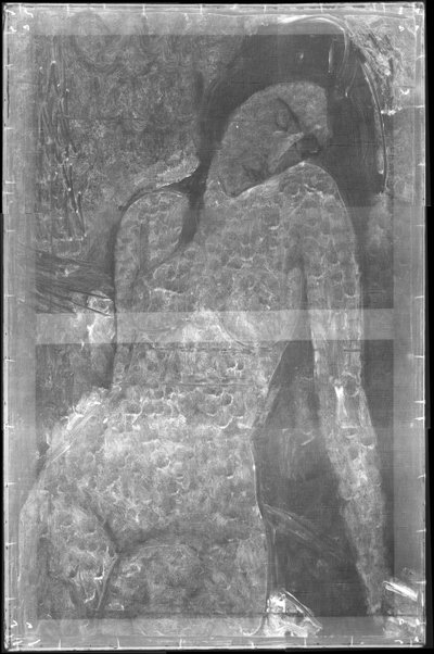 女性ヌード、1916年頃（レントゲン撮影） 作： Amedeo Modigliani