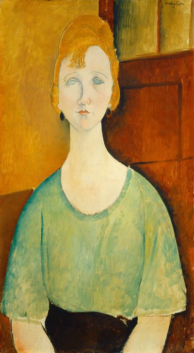 緑のブラウスの女の子 作： Amedeo Modigliani