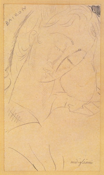頭-バイロン 作： Amedeo Modigliani
