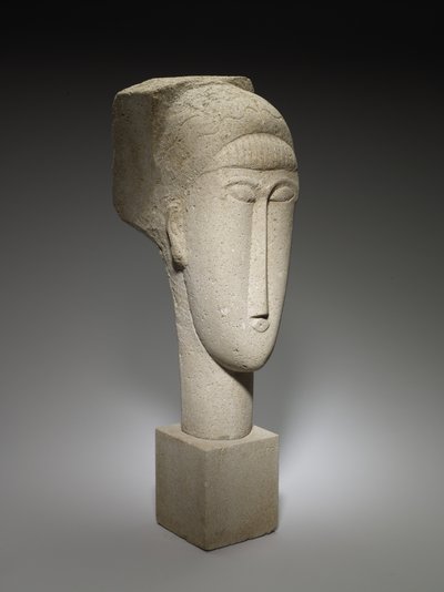 ヘッド、1911-12（石灰岩） 作： Amedeo Modigliani