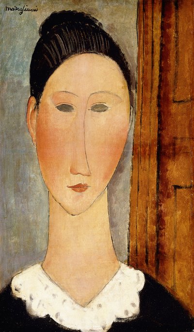 少女の頭;少女の頭、1918年頃 作： Amedeo Modigliani