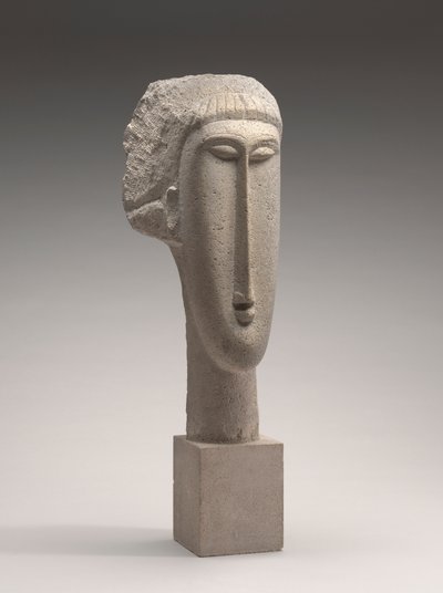女性の頭 作： Amedeo Modigliani