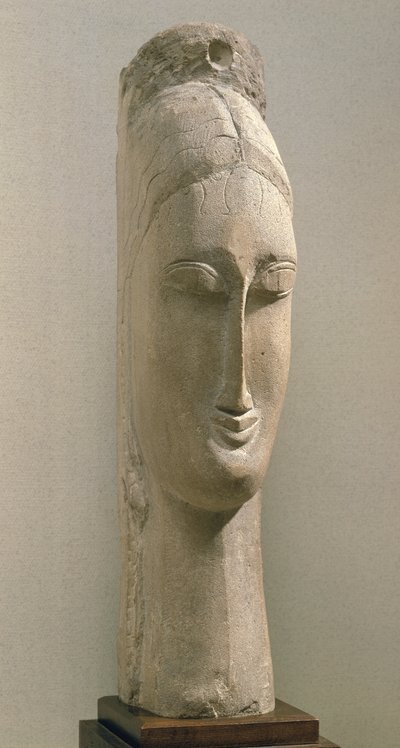 女性の頭 作： Amedeo Modigliani