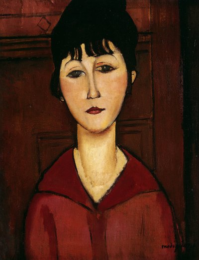 少女の頭、1916 作： Amedeo Modigliani