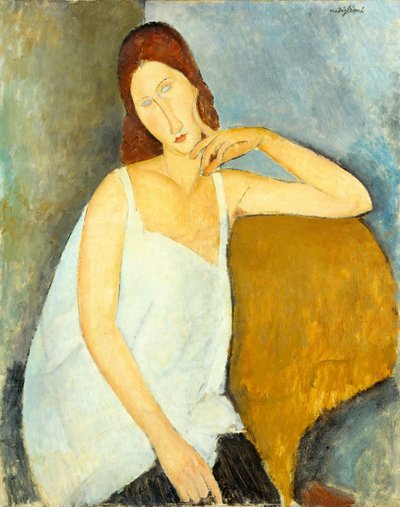 ジャンヌエブテルヌ（1898〜1920年）、1919年 作： Amedeo Modigliani