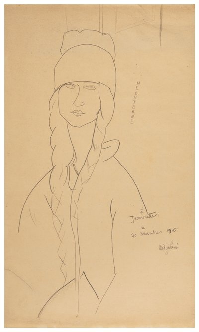 ジャンヌ・エビュテルヌ 作： Amedeo Modigliani