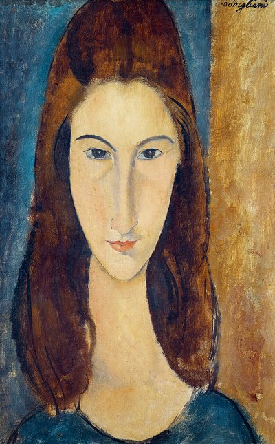 ジャンヌ・ヘブテルン、1917-18 作： Amedeo Modigliani