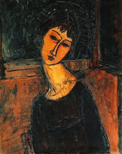 ジャンヌヘブテルン、1916年〜17年 作： Amedeo Modigliani