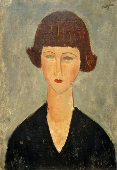 若いブルネット 作： Amedeo Modigliani