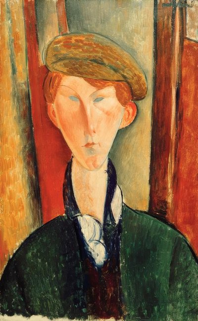 帽子の若い男 作： Amedeo Modigliani