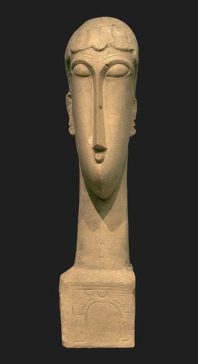 女性の頭 作： Amedeo Modigliani